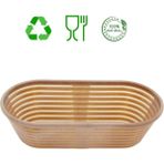 Feyza Design Yıkanabilir Bio Hamur Mayalama Sepeti, Hijyenik ve Kırılmaz Oval 30X13,5X8,5 - Antrasit