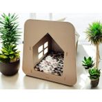 Feyza Design Yıkanabilir Kumaşlı Kedi ve Köpek Evi, 30X50 Cm, Rahat ve Şık Tasarım - Ahşap - Beyaz - Seçenek 1