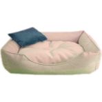 Feyza Design Yıkanabilir Ultra Soft Large Köpek Yatağı, Krem, 90X70 cm - Ahşap - Beyaz - Seçenek 1