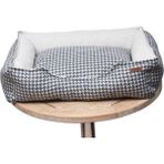 Feyza Design Yıkanabilir Yatak 65X60X18CM, Gri-Beyaz, Konfor ve Temizlik Için Ideal - Altın - Gri - Seçenek 1