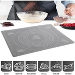 Feyza Design Yumuşak Silikon Hamur Açma Matı 45X65, Pratik ve Kullanışlı Ürün - Altın