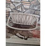 Feyza Design Yumuşak Siyah Kedi Yatağı Rahat ve Havalı Uyku Alanı - Ahşap - Beyaz - Seçenek 1