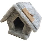 Feyza Design Yumuşak ve Şık Gri Kedi Evi, Konforlu ve Şık Tasarım, Rahat Kullanım - Seçenek 1