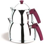 Feyza Design Zümrüt Soft Şiraz Bakalit Kulp Çaydanlık, Şık ve Dayanıklı Tasarım - Seçenek 1