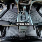 Feyza Oto Opel Combo Serisi 2019 - 2026 Uyumlu Dıamond Araca Özel Havuzlu Deri Oto Paspas - Siyah - Gri