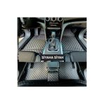 FEYZA OTO RENAULT RENO MEGANE 4 2016 - 2025 Uyumlu 8d DİAMOND SİYAHA SİYAH Araca Özel Havuzlu Deri Paspas