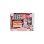 Feyza Oyuncak Bay Dreamy Mini Tavşan Bebek Arabası ve Bakım Oyun Seti
