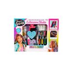 Feyza Oyuncak Cra-Z-Art Shimmer N Sparkle Deluxe Saç Tasarım Stüdyosu Seti | 6 Renkli Saç Boyası ve Aksesuarlı | 8+ Yaş