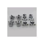 Feyza Plastik Duşakabin Tekeri Tekerleği Rulmanı 8'li Set Parlak Krom 22 Mm Teker Çapı