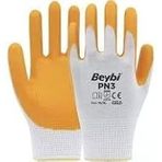 FEYZA YAPI 5 Çift Beybi Pn3 Sarı Nitril Eldiven Inşaat Eldiveni Iş Eldiveni 9 BEDEN