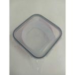 Feyzade Fresco Cam Kilitli Saklama Kabı 1 Adet 1150CC Kare (FRS-249) - Gri