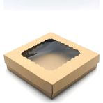Feza Kutu Feza 23 x 23 x 6 cm Kraft Karton Kutu 10 Adet Çok Amaçlı Kullanım İçin Dayanıklı Ambalaj
