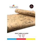 Feza Kutu Paket Kağıdı Kraft Kağıt Ambalaj Kağıdı Hediye Kağıdı Yılbaşı Çeyiz Paketleme Kağıt 70x100 (10 ADET)