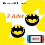 Feza Nintendo Switch 2 Adet Batman Kabartma Desenli Analog Başlığı