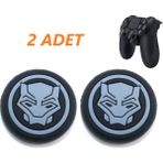 Feza Ps4 Dualshock 4 2 Adet Panter Kabartma Desenli Analog Başlığı