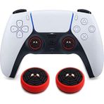 Feza Ps5 Dualsense 2 Adet Örümcek Adam Kabartma Desenli Analog Başlığı