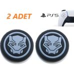 Feza Ps5 Dualsense 2 Adet Panter Kabartma Desenli Analog Başlığı