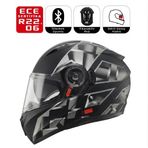 FF869 Space Motosiklet Kaskı Güneş Vizörlü Çene Açılır Motorcu Kask