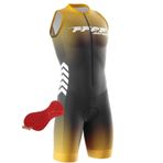FFFF & OLFEH 2025 Erkekler Triatlon Üçlü Takım Elbise, Bisiklet Skinsuit, Kolsuz tek parça bisiklet forması, Hızlı Kuru ve Nefes Yarım Kollu Aerodinamik Skinsuit, P8, XS