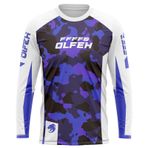 FFFF & OLFEH Bisiklet Forması Uzun Kollu ve Kısa Kollu, Bisiklet/Motokros Giysileri Dağ Bisikleti Gömlek MTB BMX, Yokuş Aşağı Forma, P5, 3XL