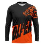 FFFF & OLFEH Downhill Jersey Erkek Açık Hava Bisiklet Forması Uzun Kollu Nefes Alabilir Rahat, Binicilik Koşu Gömlekleri, Kros Motosiklet Giyim, Uzun Kollu Tişört Yokuş Aşağı, Fa06, 5XL