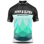 FFFF & OLFEH Erkek Bisiklet Forması Kısa Kollu Dağ Bisikleti Forması, Erkek Bisiklet Tişörtü, Erkek Bisiklet Gömleği Kısa Kollu Bisiklet Üstü MTB Yol Bisikleti/Çoklu Spor/Fitness için, 19, XXL