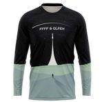 FFFF & OLFEH Erkek Bisiklet Forması MTB Üstler, Bisiklet/Motokros Giysileri Dağ Bisikleti Gömlek MTB BMX, Dağ Bisikleti Uzun Kollu Nefes Alabilir Rahat Yumuşak (10,3XL)