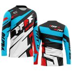 FFFF & OLFEH Erkek bisiklet forması, uzun kollu, bisiklet kıyafeti, motokros jarse, uzun kollu MTB tişört, nefes alan bisiklet jarsesi, Downhill bisiklet forması, hızlı kurur, Fb3, XXS