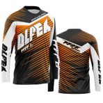 FFFF & OLFEH Erkek bisiklet forması, uzun kollu, bisiklet kıyafeti, motokros jarse, uzun kollu MTB tişört, nefes alan bisiklet jarsesi, Downhill bisiklet forması, hızlı kurur, Fb4, S