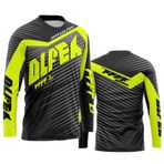 FFFF & OLFEH Erkek bisiklet forması, uzun kollu, bisiklet kıyafeti, motokros jarse, uzun kollu MTB tişört, nefes alan bisiklet jarsesi, Downhill bisiklet forması, hızlı kurur, Fb9, XL