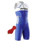 FFFF & OLFEH Erkekler Triatlon Üçlü Takım Elbise, Bisiklet Skinsuit, Kolsuz tek parça bisiklet forması, Hızlı Kuru ve Nefes Alabilir Yarım Kollu Aerodinamik Skinsuit, P7, 5XL
