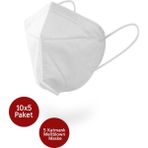 Ffp2 N95 Maske 5 Katmanlı 50 Adet - Beyaz - Standart