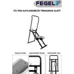 FG-113A Katlanabilir Tırmanma Aleti – Ev Tipi Kardiyo ve Spor Egzersiz Cihazı - Siyah