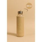Fhilli H2O Deri Kılıflı Cam Matara 500 ml - Krem