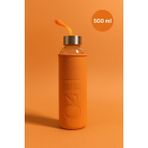 Fhilli H2O Deri Kılıflı Cam Matara 500 ml - Turuncu