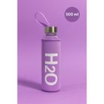 Fhilli Kılıflı Cam Matara 500 ml - Lila
