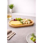 Fhilli Oval Sunum Tepsisi Bambu Organizer ve Yağdanlık Altlığı Yemek Tabağı 22,5 cm