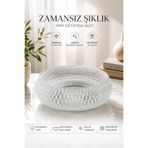 Fhilli Rustik - El Yapımı Büyük Boy Cam Salata Kase 26 cm