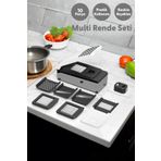 Fhilli Tohana Multi Rende Seti - Pratik Sebze Meyve Dilimleyici Doğrayıcı 10 Parça Set