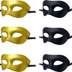 Fhlaasm Erkek Maskeli Balo Maskesi, Roma Yunan Mitolojik Maske Cadılar Bayramı Noel Cosplay Mardi Gras Partisi için Uygun (3B + 3G, 6'lı Paket)