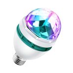 Fİ HOME Renkli Led Döner Başlıklı Disko Topu Ampul Gece Lambası 3 Watt E27 Duylu Renkli Disco Ampul