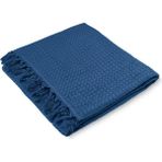 Fialka Waffle Tek Pike Mavi Çift Kişilik - 220x260