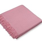 Fialka Waffle Tek Pike Pembe Çift Kişilik