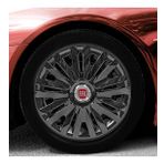 Fiat 14 İnç Amblemli Piano Black 4'lü Takım 208 Jant Kapağı