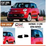 Fiat 500 L Batman Yarasa Ayna Kapağı Piano Black / 2013 - 2021