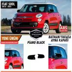 Fiat 500L 2013-2021 Uyumlu Batman Yarasa Ayna Kapağı Piano Black Abs Plastik Sağ Sol Takım