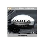 Fiat Albea 2 Adet Ayna Oto Sticker