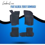 Fıat Albea 2002 Sonrası 3D Carbonline Araca Özel Paspas - Siyah
