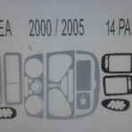 Fiat Albea 2002/2006 Arası 14 Parça Maun Torpido Kaplama