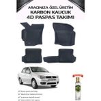 Fiat Albea 2006 Model Aracınıza Özel Karbon Kauçuk Paspas Takımı - Siyah